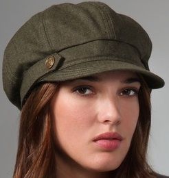 Gorra de lana estilo vendedor de periódicos para mujer